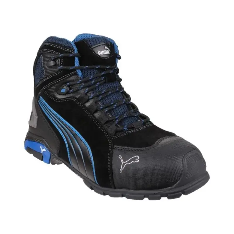 Puma Rio Mid Lace-up Safety Boot  - Colour: Black