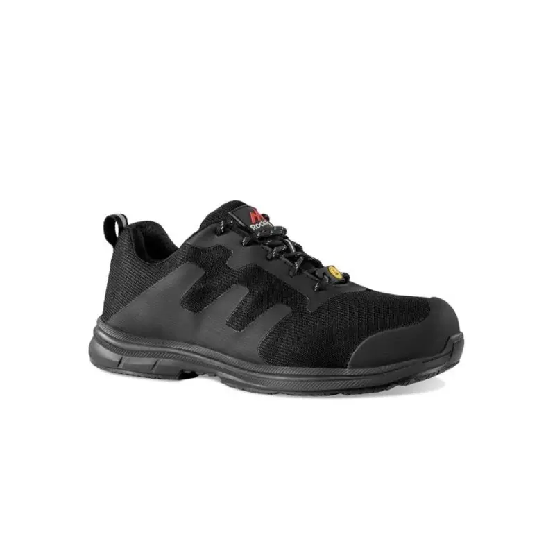 Rock Fall RF008 FaraDRI ESD Midsole / Toecap Black Safety Trainer Boot - Colour: Black