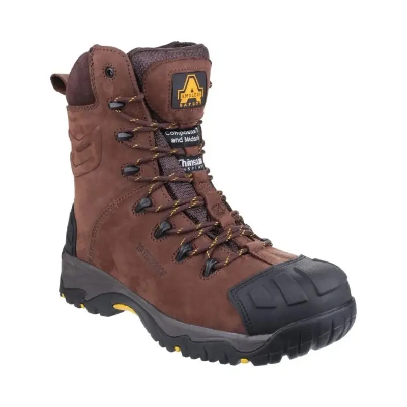 Amblers AS995 Pillar Hi-leg Safety Boot  - Colour: Brown