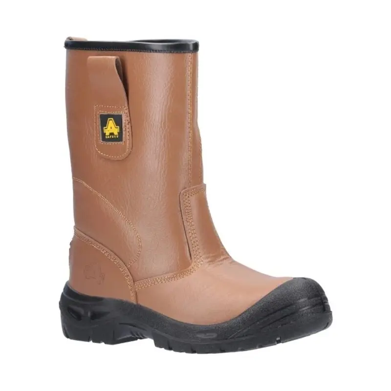 Amblers FS142 Water Resistant Pull On Safety Rigger Boot  - Colour: Tan