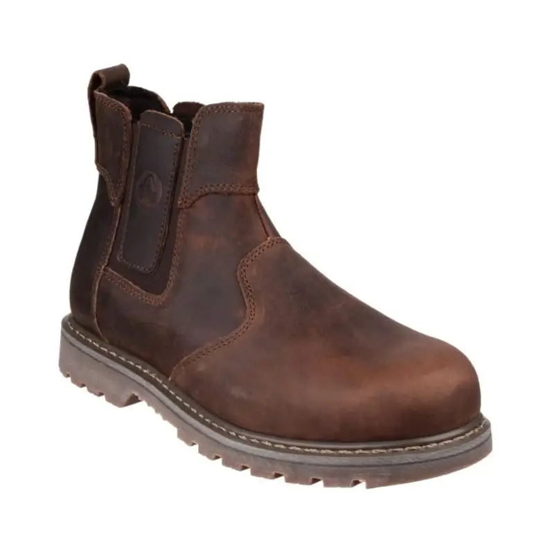 Amblers FS165 Pull-On Safety Dealer  - Colour: Brown