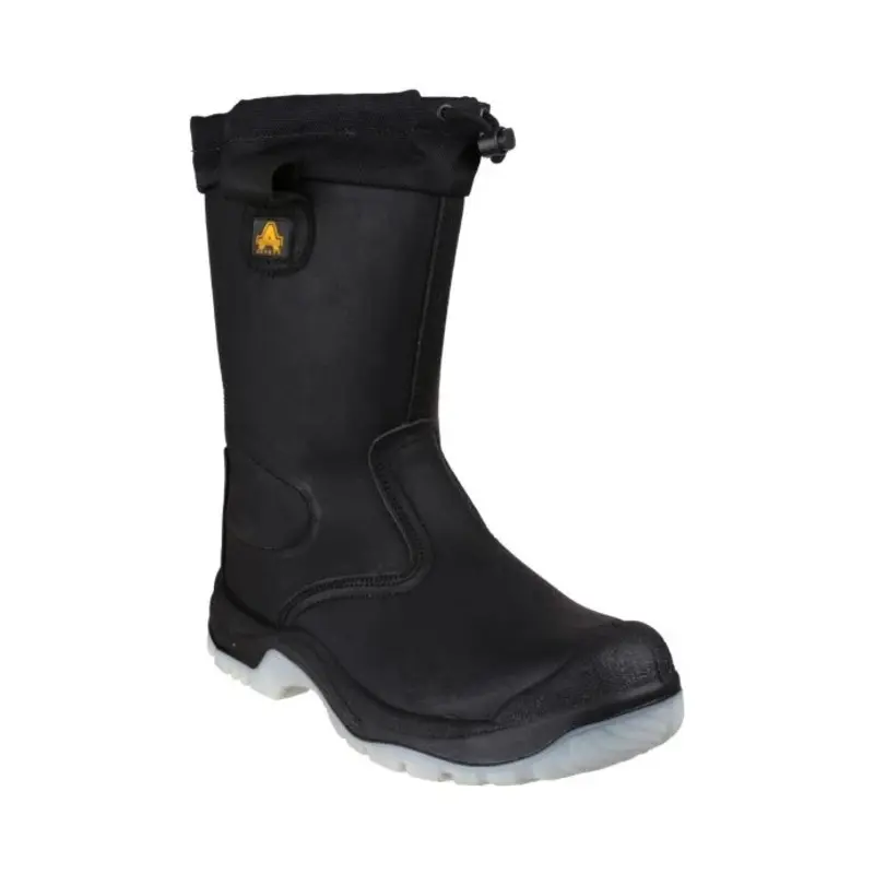 Amblers FS209 Water Resistant Pull On Safety Rigger Boot  - Colour: Black