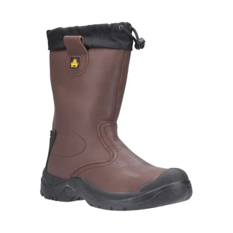 Amblers FS245 Antistatic Pull On Safety Rigger Boot  - Colour: Brown