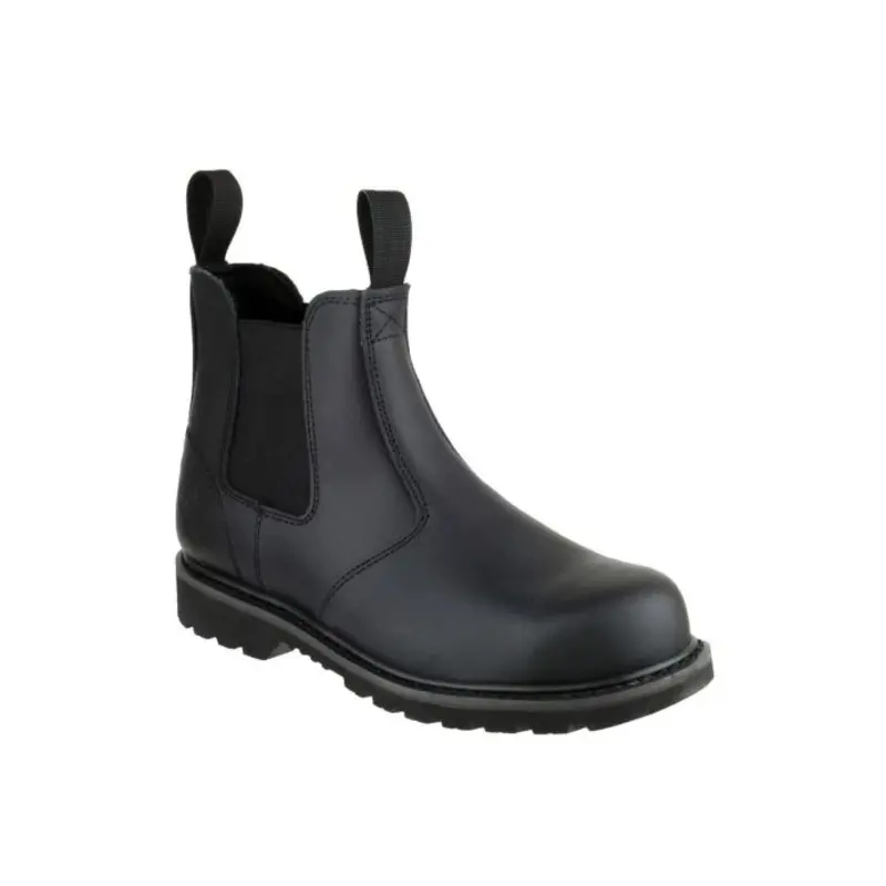 Amblers FS5 Goodyear Welted Pull on Safety Dealer Boot  - Colour: Black