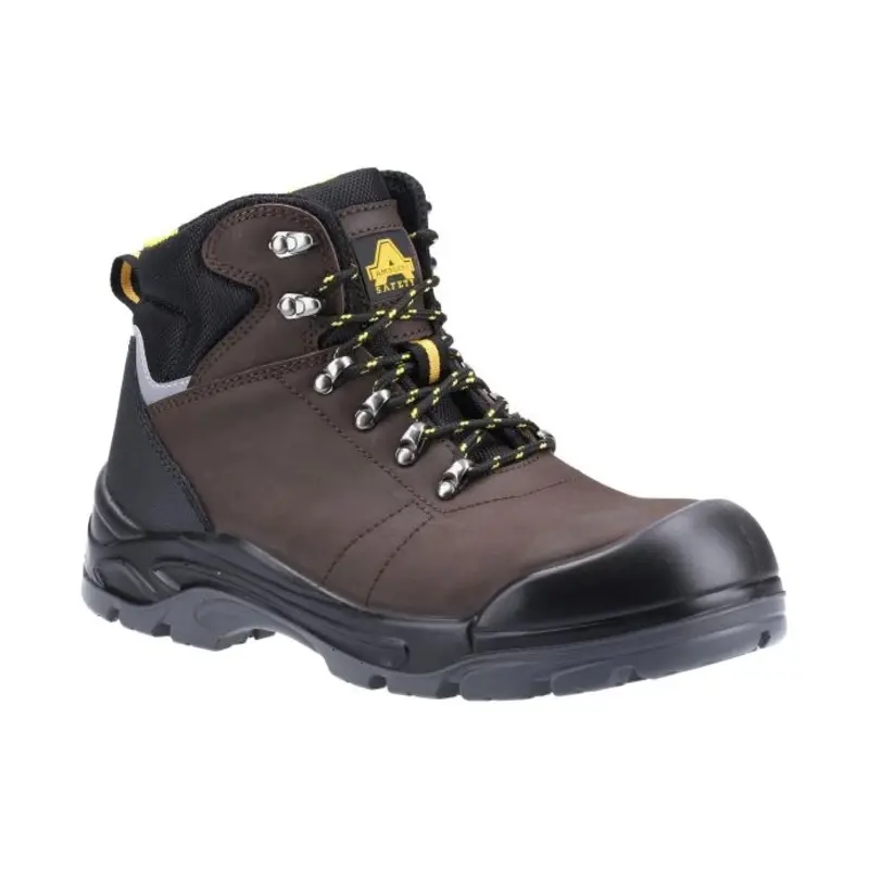 Amblers AS203 Laymore Water Resistant Leather Safety Boot  - Colour: Brown