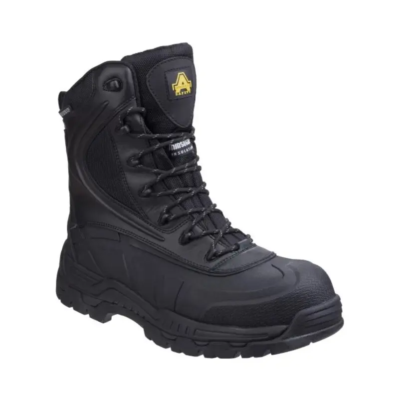 Amblers AS440 Hybrid Metal Free Hi-leg Waterproof Safety Boot  - Colour: Black