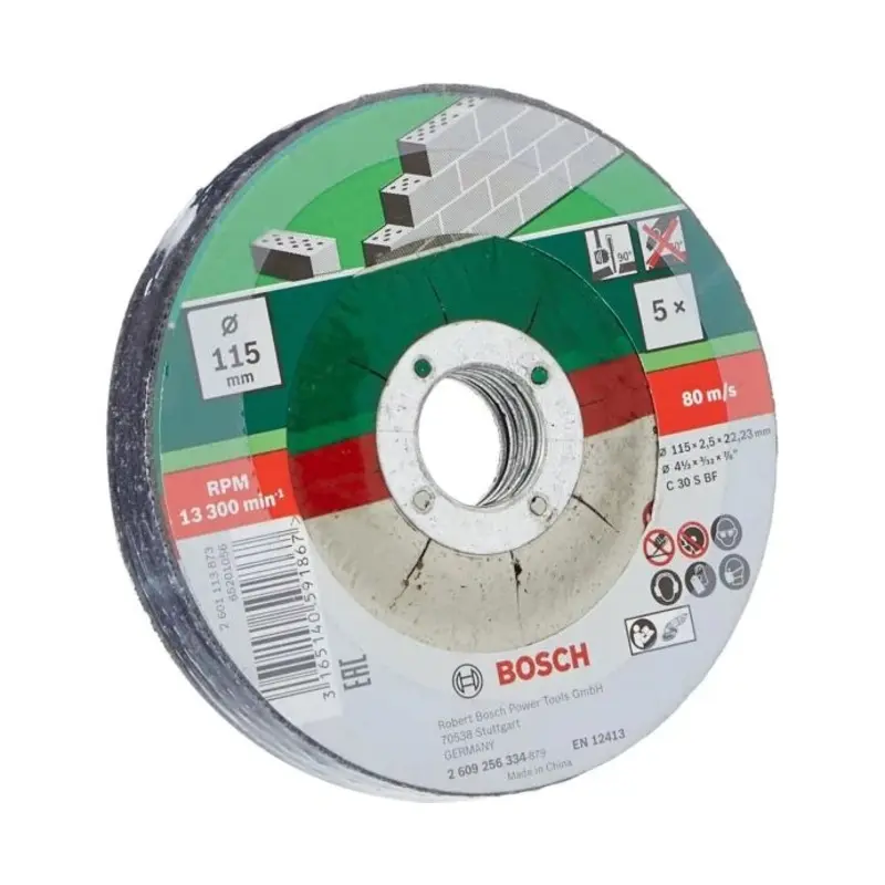 Bosch Home and Garden 115mm Cutting Disc Set 5pc 2609256334