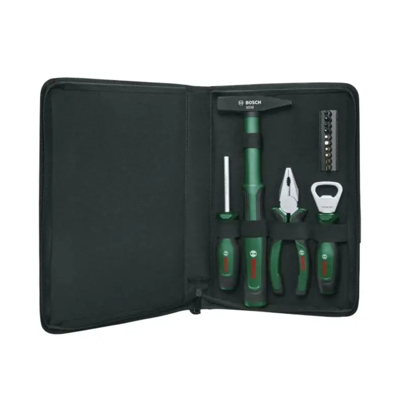 Bosch Home and Garden Starter Hand Tool Set 14pc in Zipper Case 1600A027PT