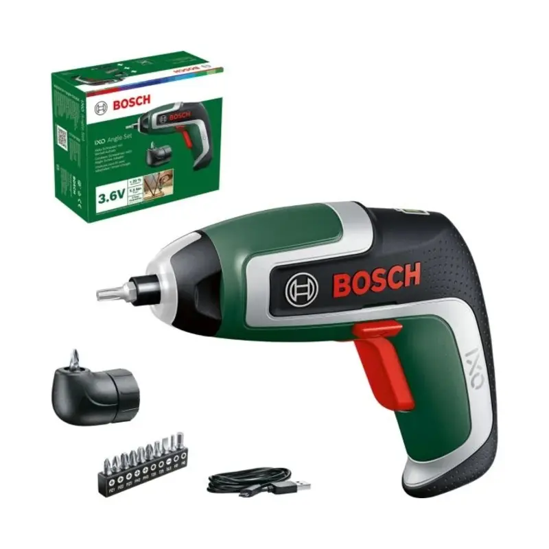 Bosch Home and Garden Cordless Screwdriver 3.6V with IXO adapters IXO 7 06039E0001