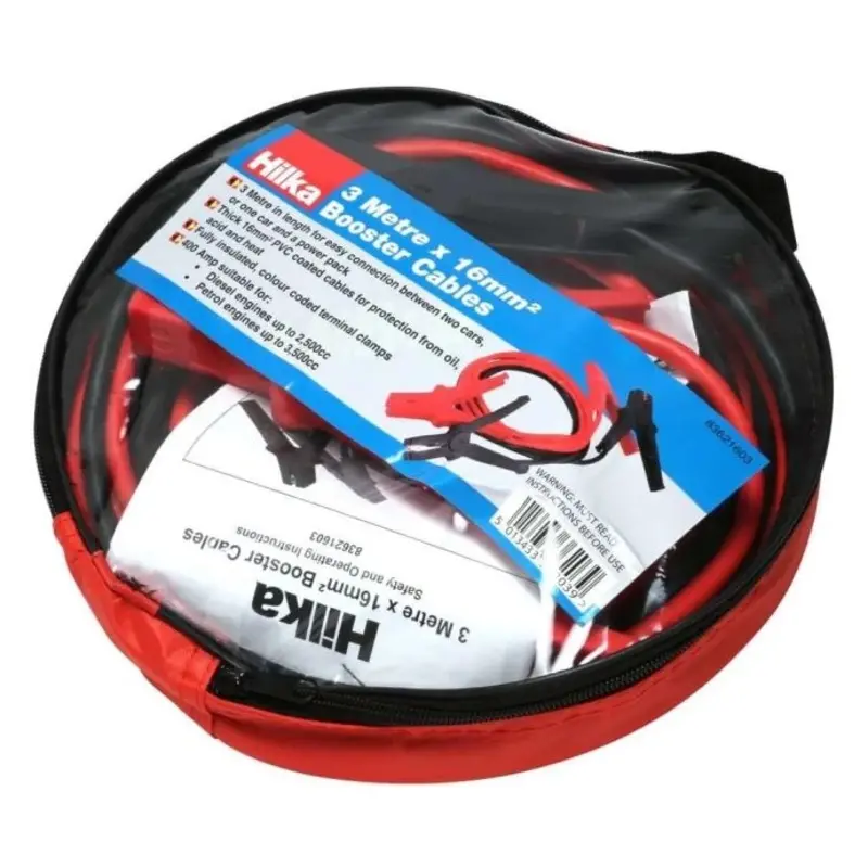 Hilka 3 Metre Booster Cables