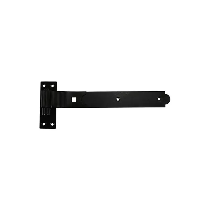 TIMCO Cranked Band & Hook On Plates Hinges Black - 350mm - Pack of 2 Pieces