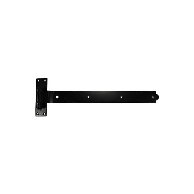 TIMCO Cranked Band & Hook On Plates Hinges Black - 450mm - Pack of 2 Pieces