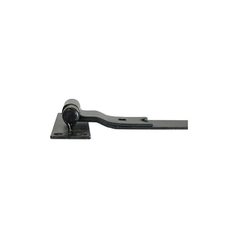 TIMCO Cranked Band & Hook On Plates Hinges Black - 750mm - Pack of 2 Pieces