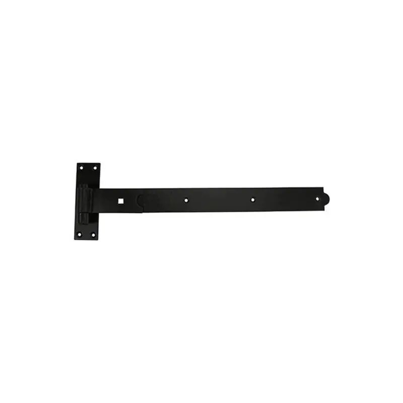 TIMCO Straight Band & Hook On Plates Hinges Black - 450mm - Pack of 2 Pieces