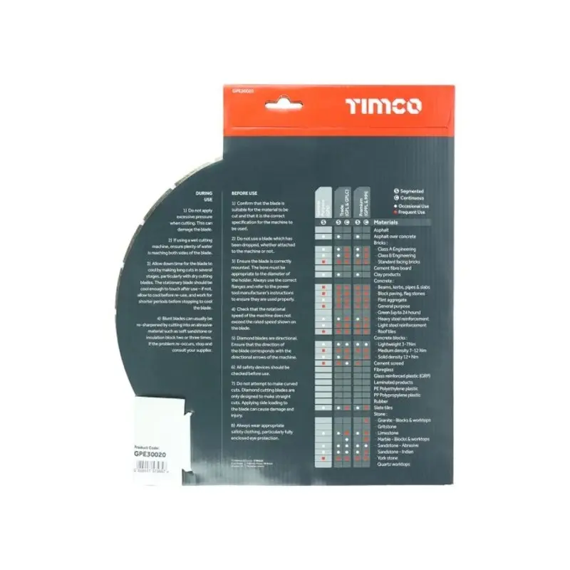 TIMCO General Purpose Diamond Blade Segmented  - 300 x 20.0