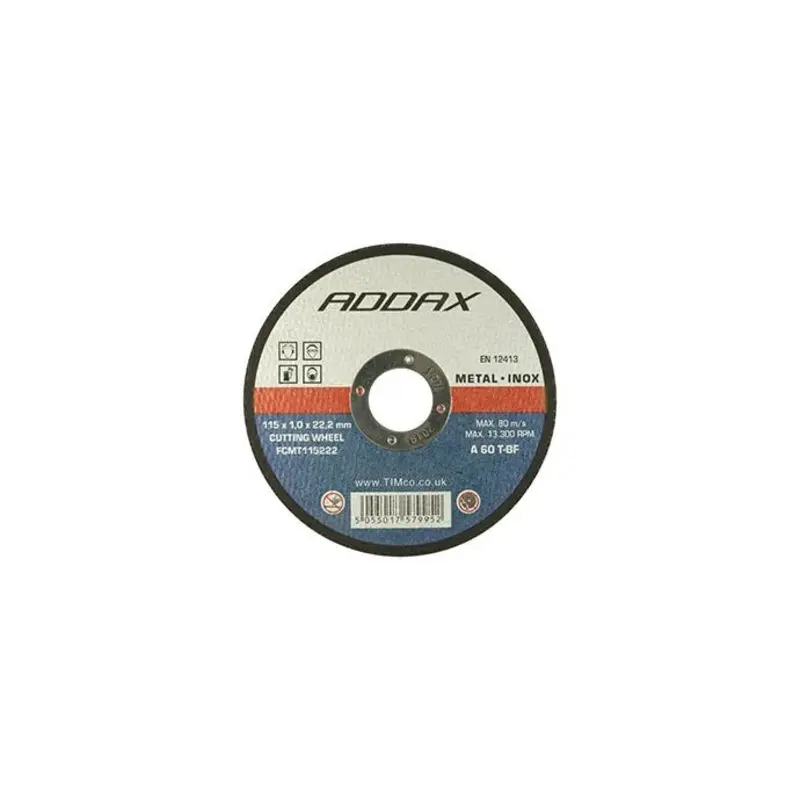 TIMCO B/Abrasive Flat Wheel Metal - 115 x 22.2 x 2.5 - Pack of 50 Pieces