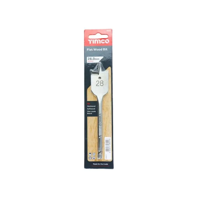 TIMCO Flat Wood Bits - 28.0 x 152