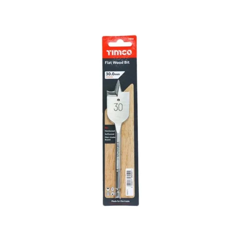 TIMCO Flat Wood Bits - 30.0 x 152