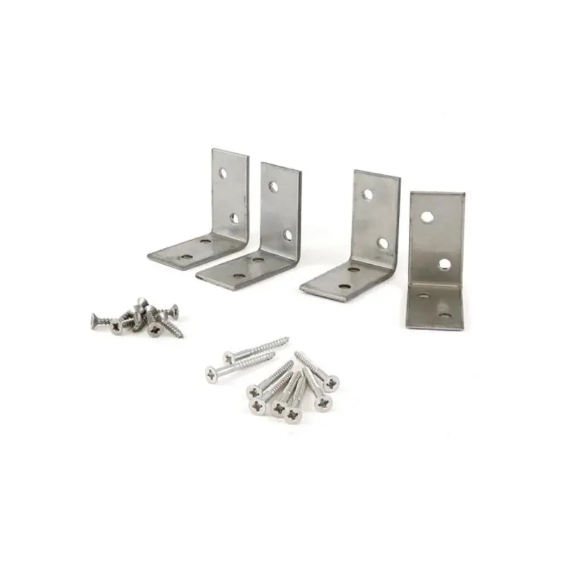 TIMCO Decking Handrail Bracket Kit Stainless Steel - 4 brackets + 16 screws