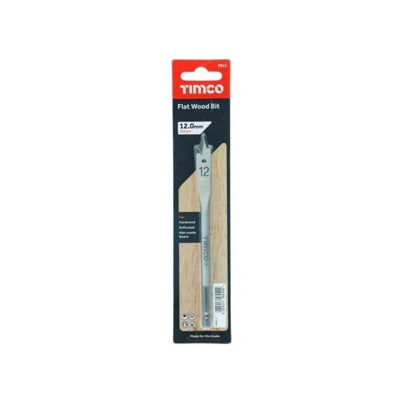 TIMCO Flat Wood Bits - 12.0 x 152