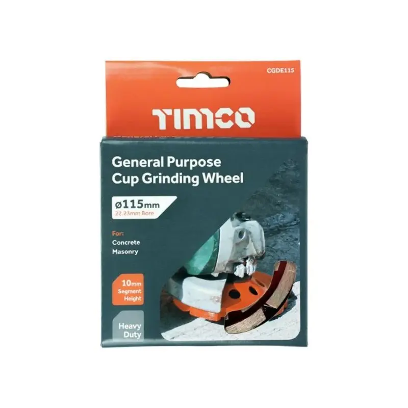 TIMCO General Purpose Cup Griding Wheel - 115 x 22.2