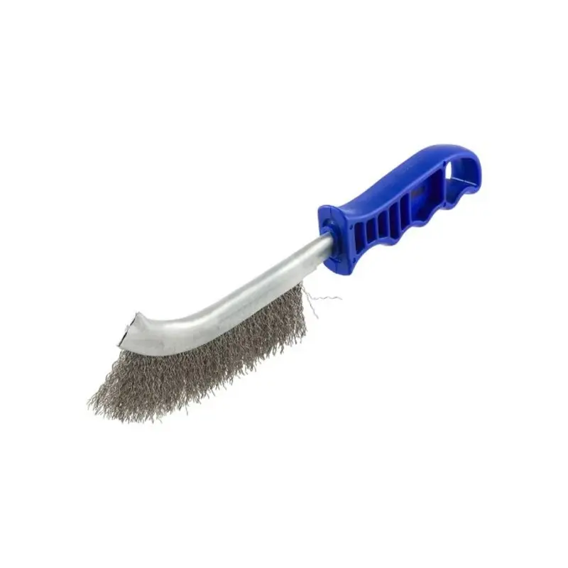 TIMCO Blue Handle Wire Brush S/Steel - 255mm