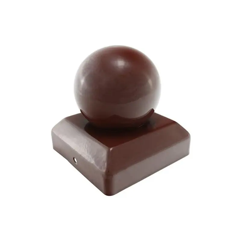 TIMCO Ball Fence Post Cap Oxide Red - 100mm