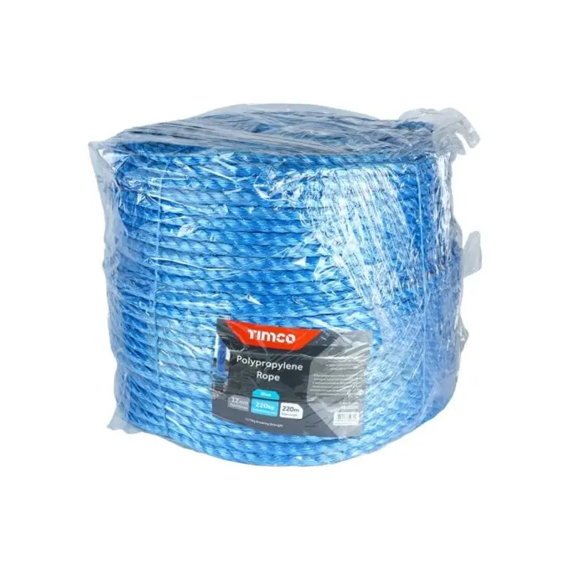 TIMCO Blue Polypropylene Rope Long Coil - 12mm x 220m
