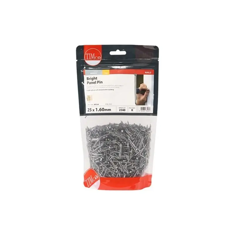 TIMCO Panel Pins Bright - 25 x 1.60 - TIMbag 1 Kilograms