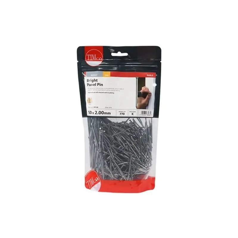 TIMCO Panel Pins Bright - 50 x 2.00 - TIMbag 1 Kilograms