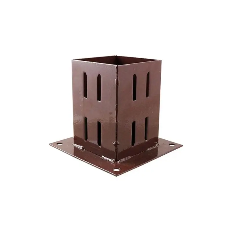 TIMCO Bolt Down Post Support Quick Fit Oxide Red - 75mm