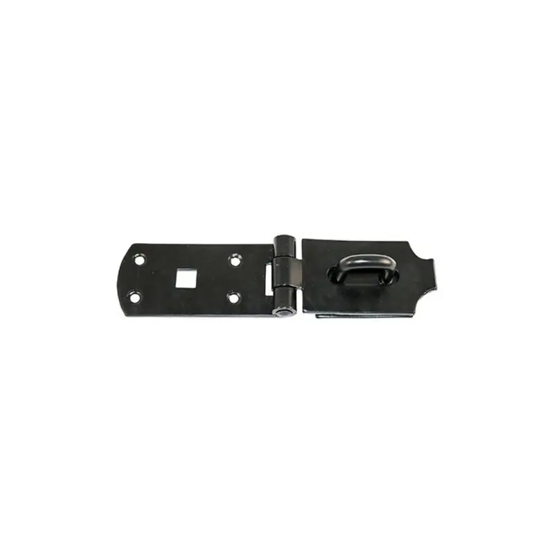 TIMCO Heavy Duty Hasp & Staple Secure Bolt On Black - 8"