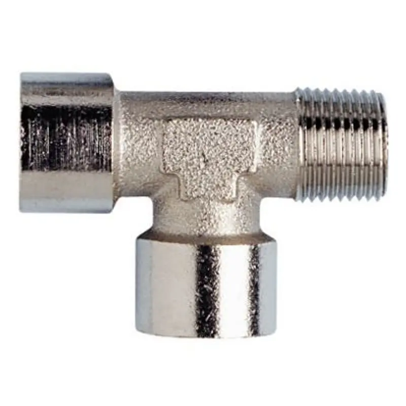 Jupiter Pneumatics (Pro-Source) Off Set Male Tee Male 1/4in BSPT - Female 1/4in BSPP