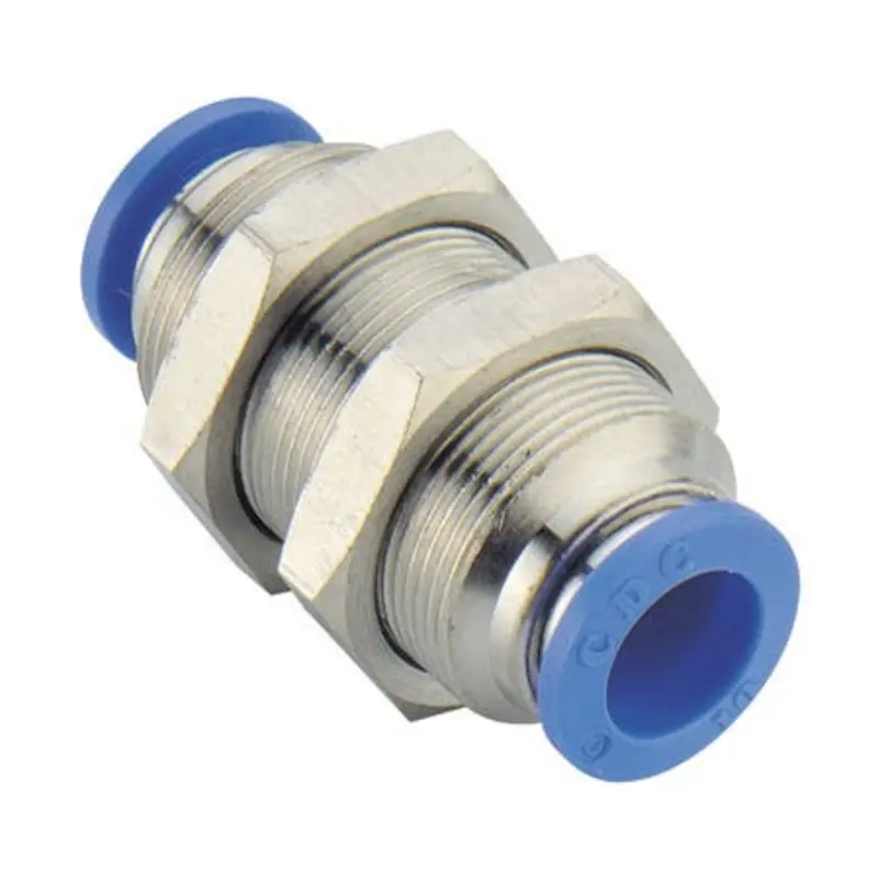 CDC Pneumatics 8 x 8mm Push In Bulkhead Union