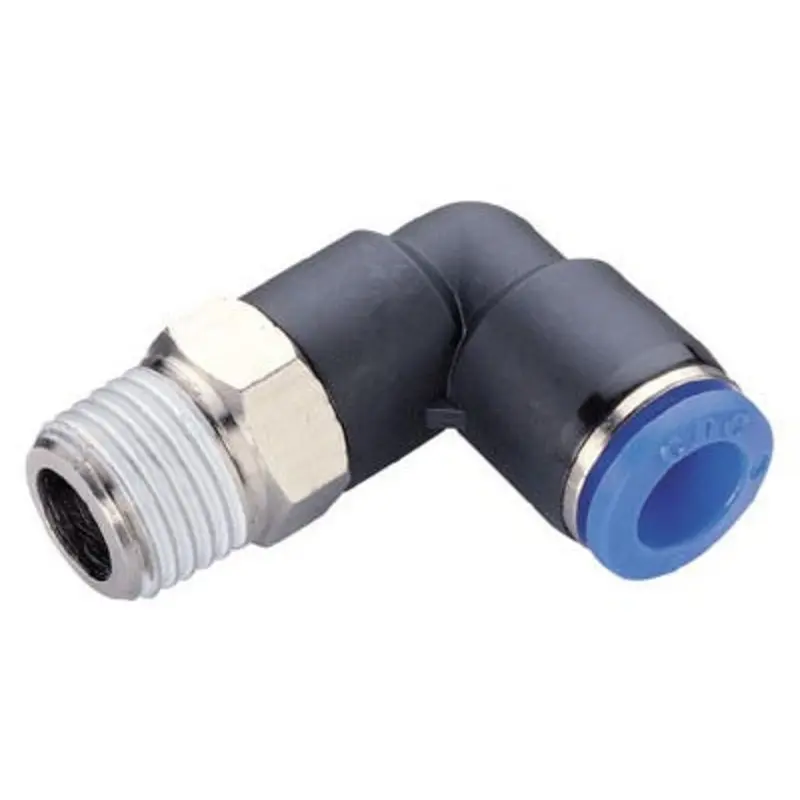 CDC Pneumatics 8mm x 3/8in BSPT Push In Male Stud Elbow