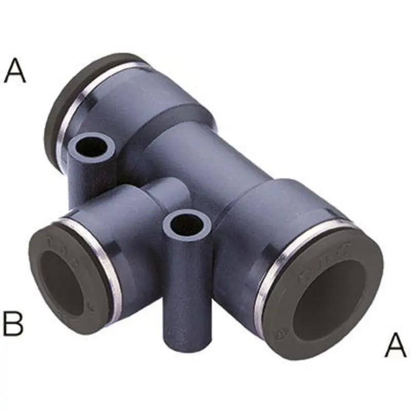 CDC Pneumatics 5/16 x 1/4in Tee Reducer Tee