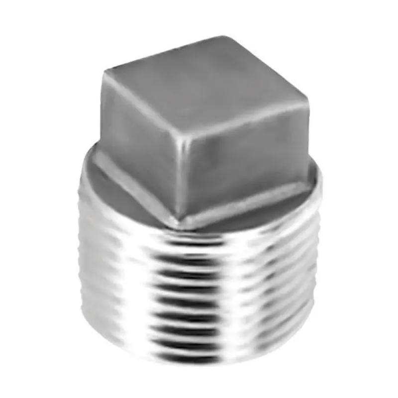 Jupiter Pneumatics (Pro-Source) 3/8in BSPT Stainless Steel Male Sq Head Plug
