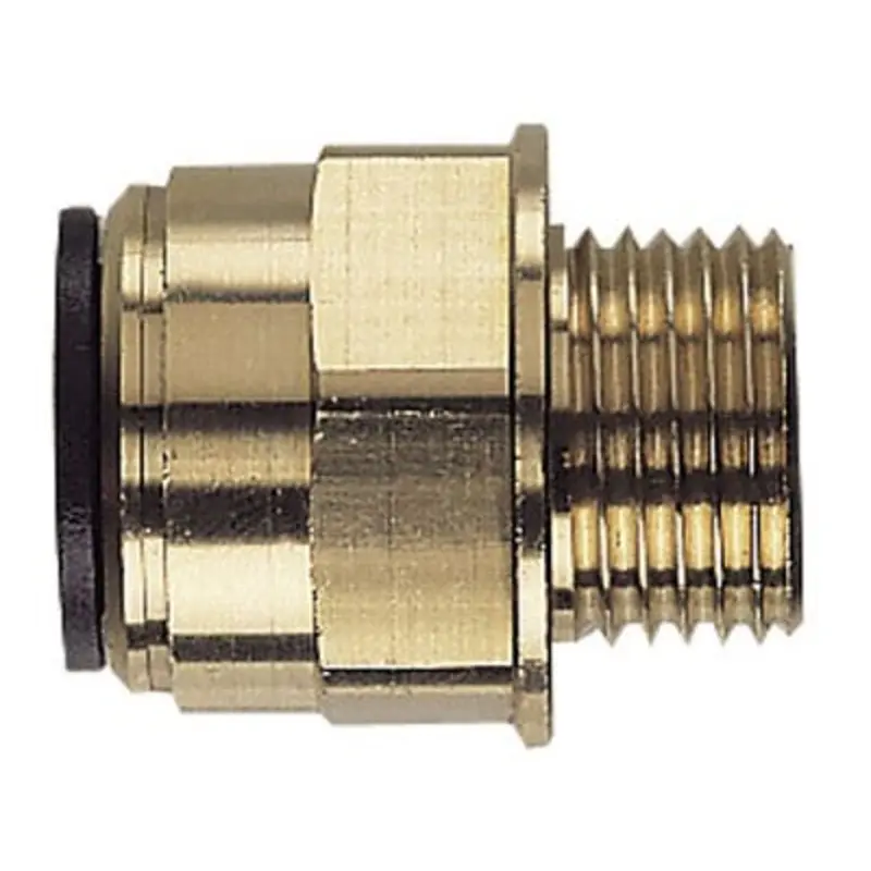 John Guest 22 x 3/4in BSPT Brass Straight Adaptor