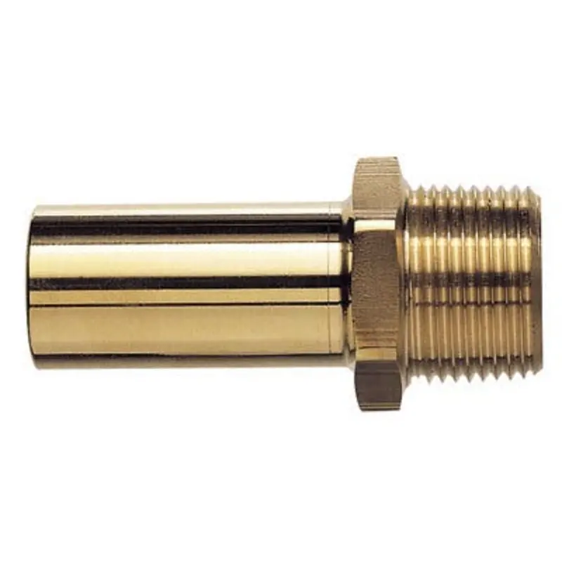 John Guest 22 x 3/4in BSPT Male Brass Stem Adaptor