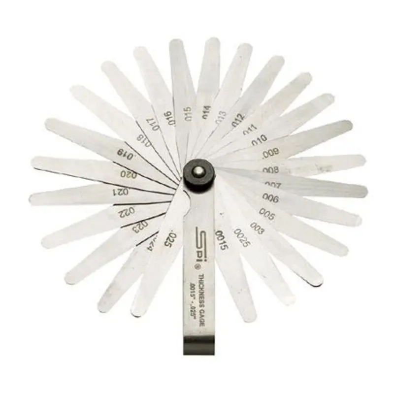 SPI 8 Leaf 0.002in Tapered Thickness Gauge