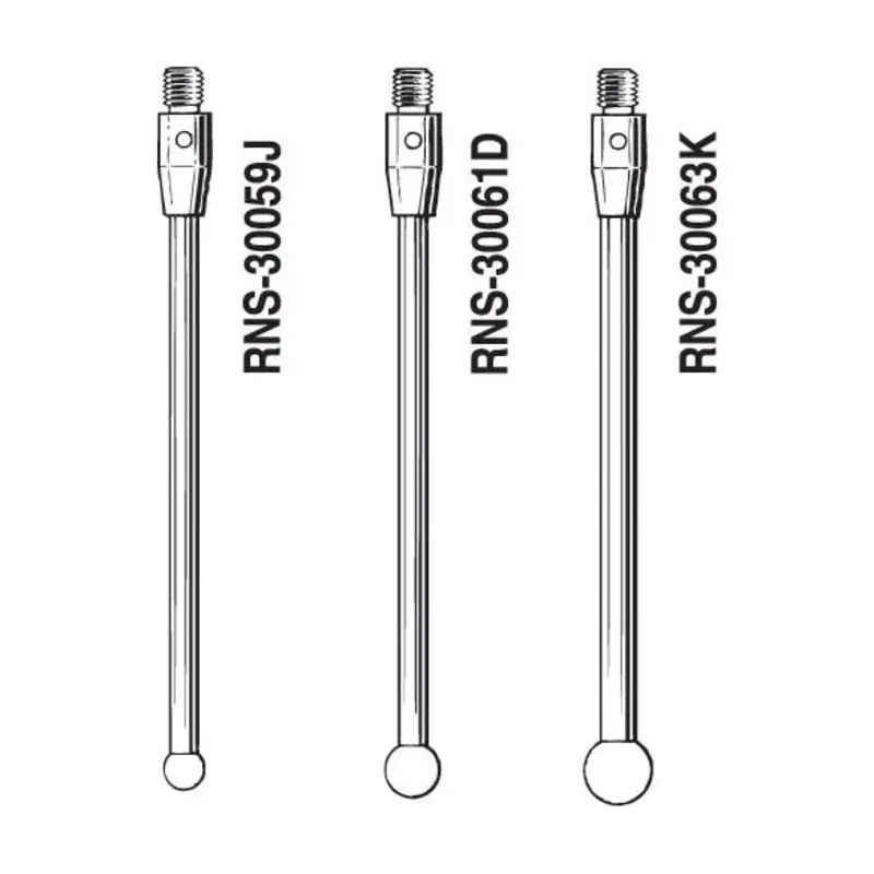Renishaw 6 x 100mm M4 Ceramic Stem Ruby Ball Straight Styli