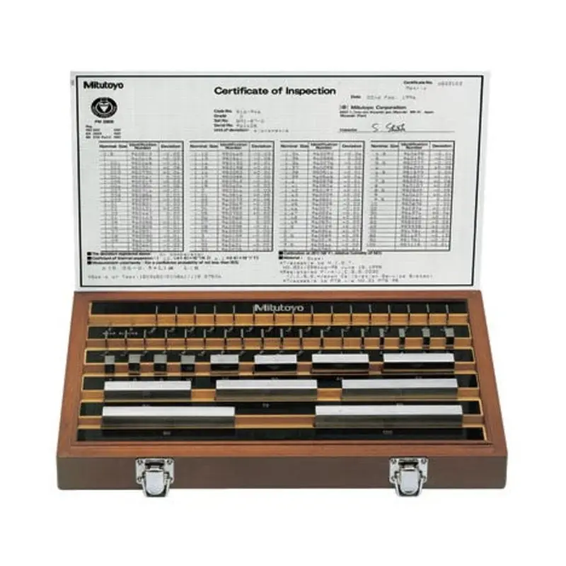 Mitutoyo 47 Piece Steel Grade 1 Gauge Block Set