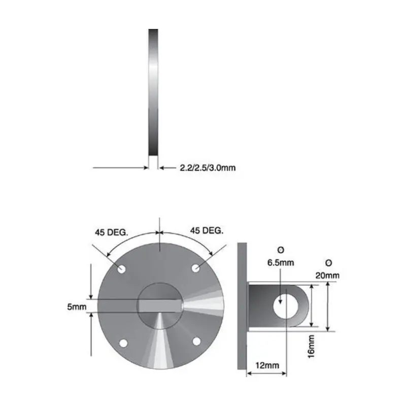 Mitutoyo 4 x 15mm Carbide Knife Point Contact Element