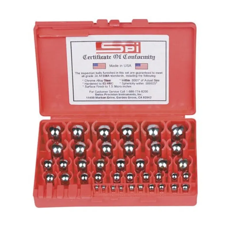 SPI 25 Pair of Metric Precision Gauge Ball Set 1 To 25mm