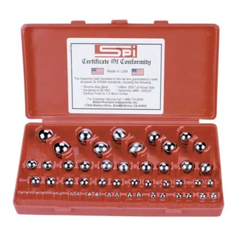 SPI 26 Pair of Imperial Precision Gauge Ball Set 1/8in To 1in