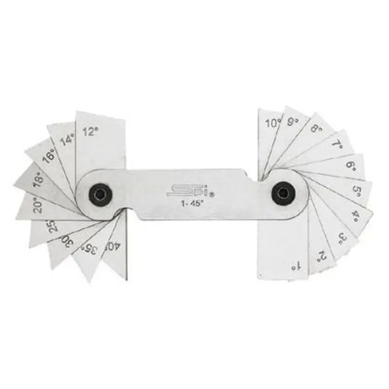 SPI 1-45 20 leaf Angle Gauge Set