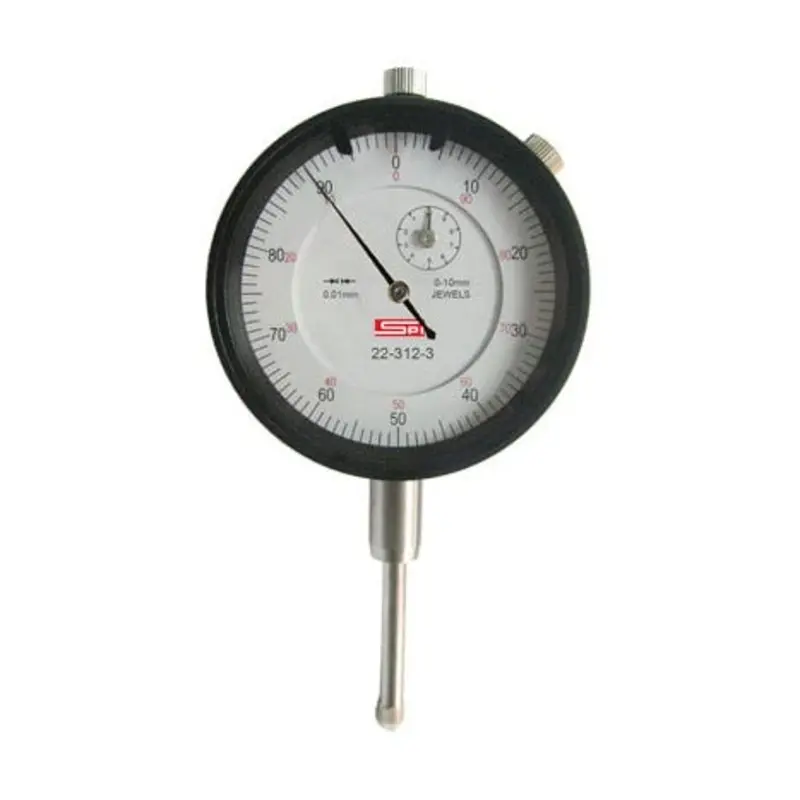 SPI 2in 0.0001in Grad 0-100 White Faced Dial Indicators