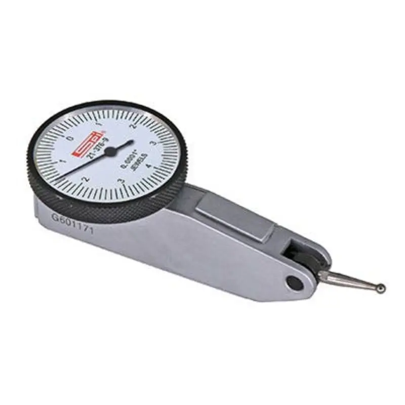 SPI 1mm Range 0.01mm Grad 0-50-0 Horizontal White Dial Indicator