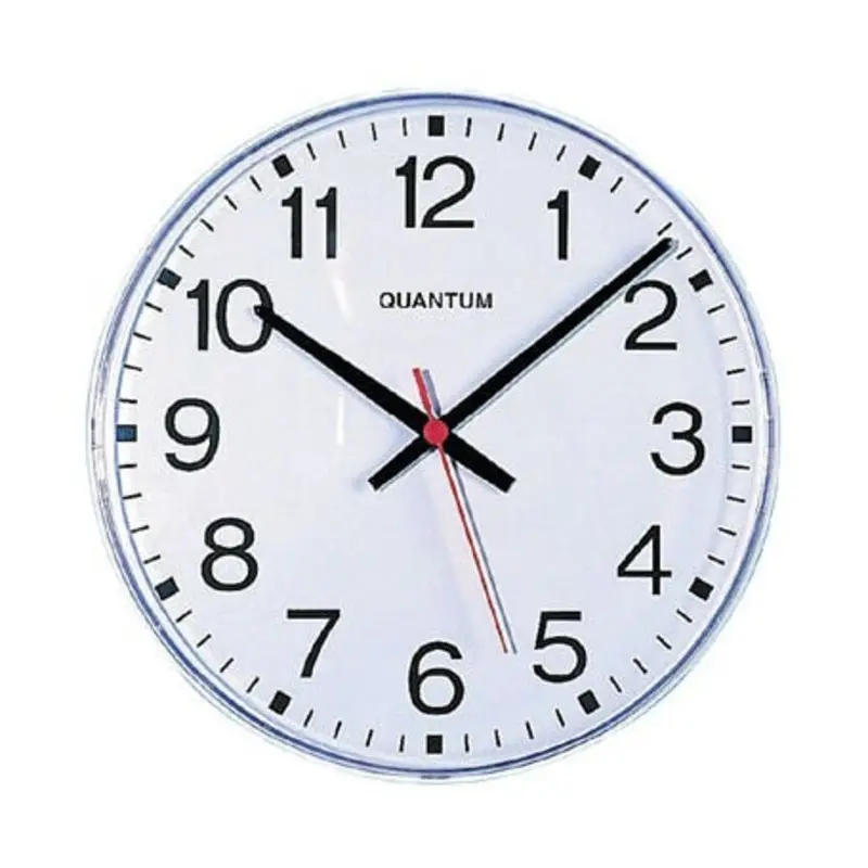 ATP 10in White Plastic Radio Controlled Wall Clock