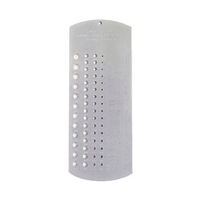PEC Tools 1/16 - 1/2in 29-Hole Steel Drill Gauge